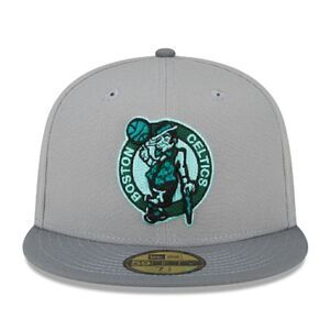 New Era 59Fifty Boston Celtics Fitted Hat Cap Stone Pack Gray Seafoam NWT